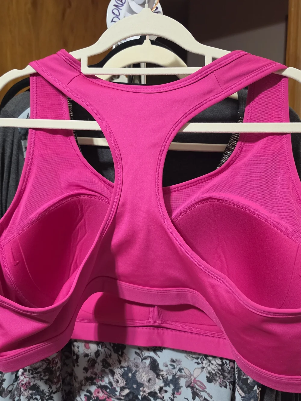 Nike Hot Pink Racerback Athletic Sports Bra